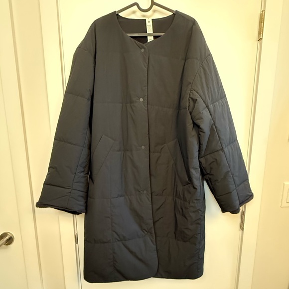 Fleece-lined insulated long coat BNWT - Picture 6 of 8